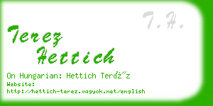 terez hettich business card